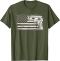 Patriotic 4th Of July Gun Flag Distressed Usa T Shirt For Men T Shirt Gift Ready
