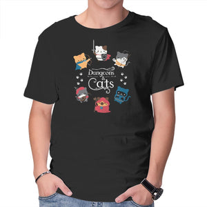 Dungeons Cats Apparel Clean Design