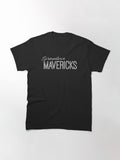 Germantown Script, Mavericks Lined, White Classic T-Shirt