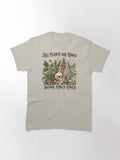All Plants Are Edible Some Only Once Funny Gardening Dark Botanical Gothic Plant Lover 2 Classic T-Shirt