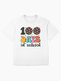 100 Days of School Disco Ball Colorful Groovy Classroom Celebration Oversized T-Shirt