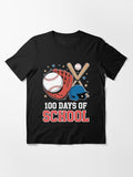 100 Days of School Baseball Sport Essential T-Shirt