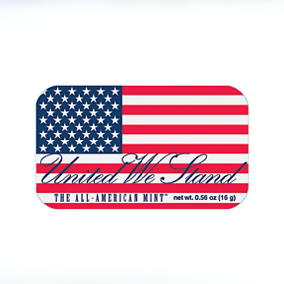 American Flag Mints Tin