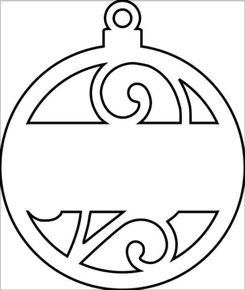 Christmas Ornament Cut File