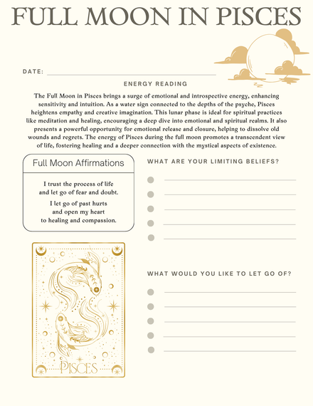 Full Moon In Pisces Journal Prompt 09 24