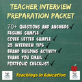 Teacher Interview Preparation Packet